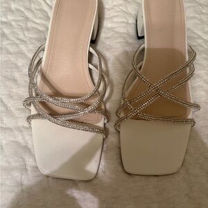 Elegant White Strappy Women's Sandals